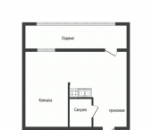 1-комн, 22кв м, этаж 4/5 ул Красносельская, 4а