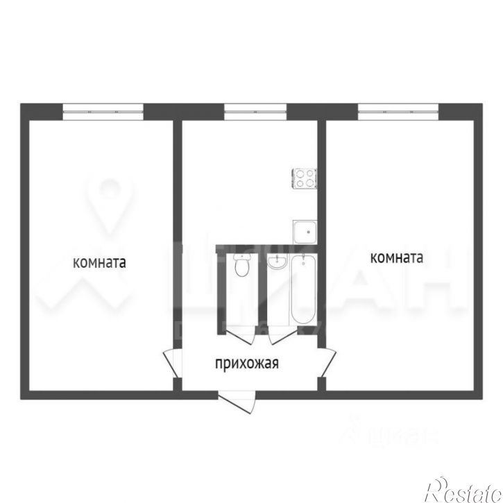 2-комн квартира Гражданский переулок, 38,  д. 38