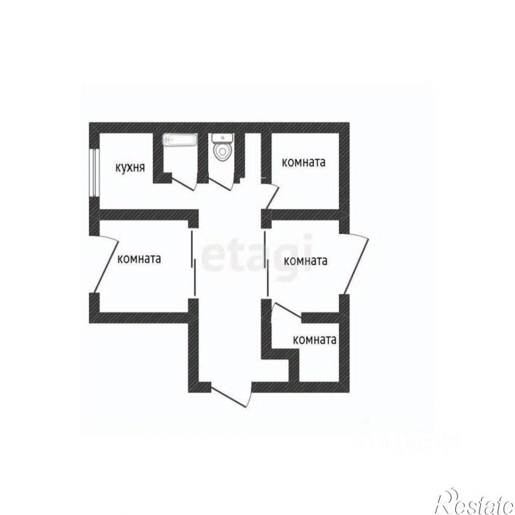 4-комн квартира городской округ Бийск, Бийск