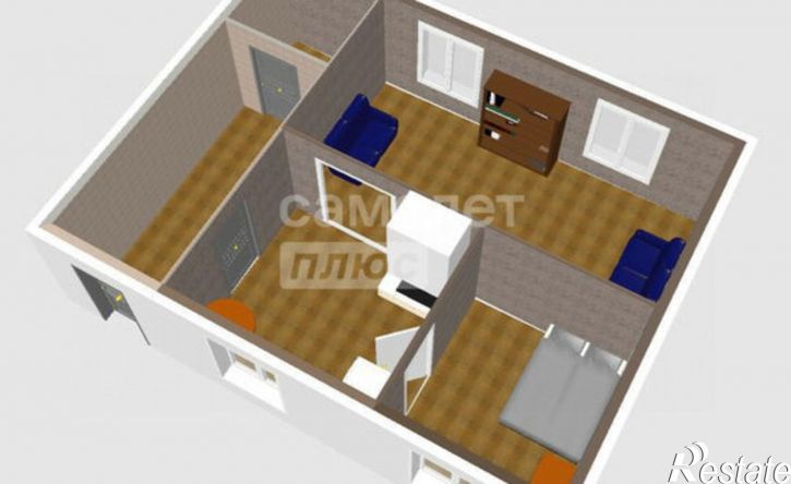 2-комн квартира улица Титова, 41,  д. 41