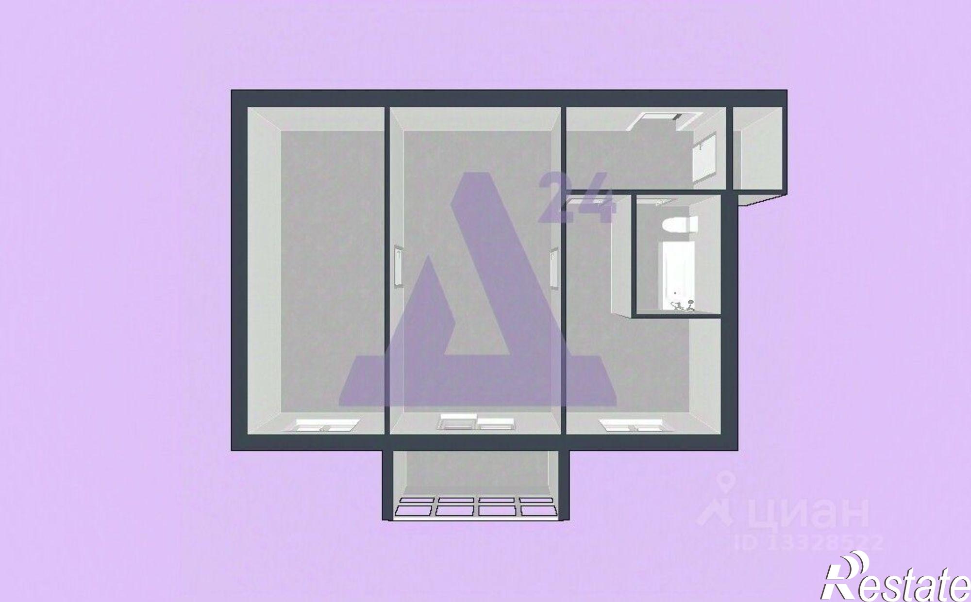 Купить квартиру за 1 670 000 рублей на Коммунистический переулок, 30