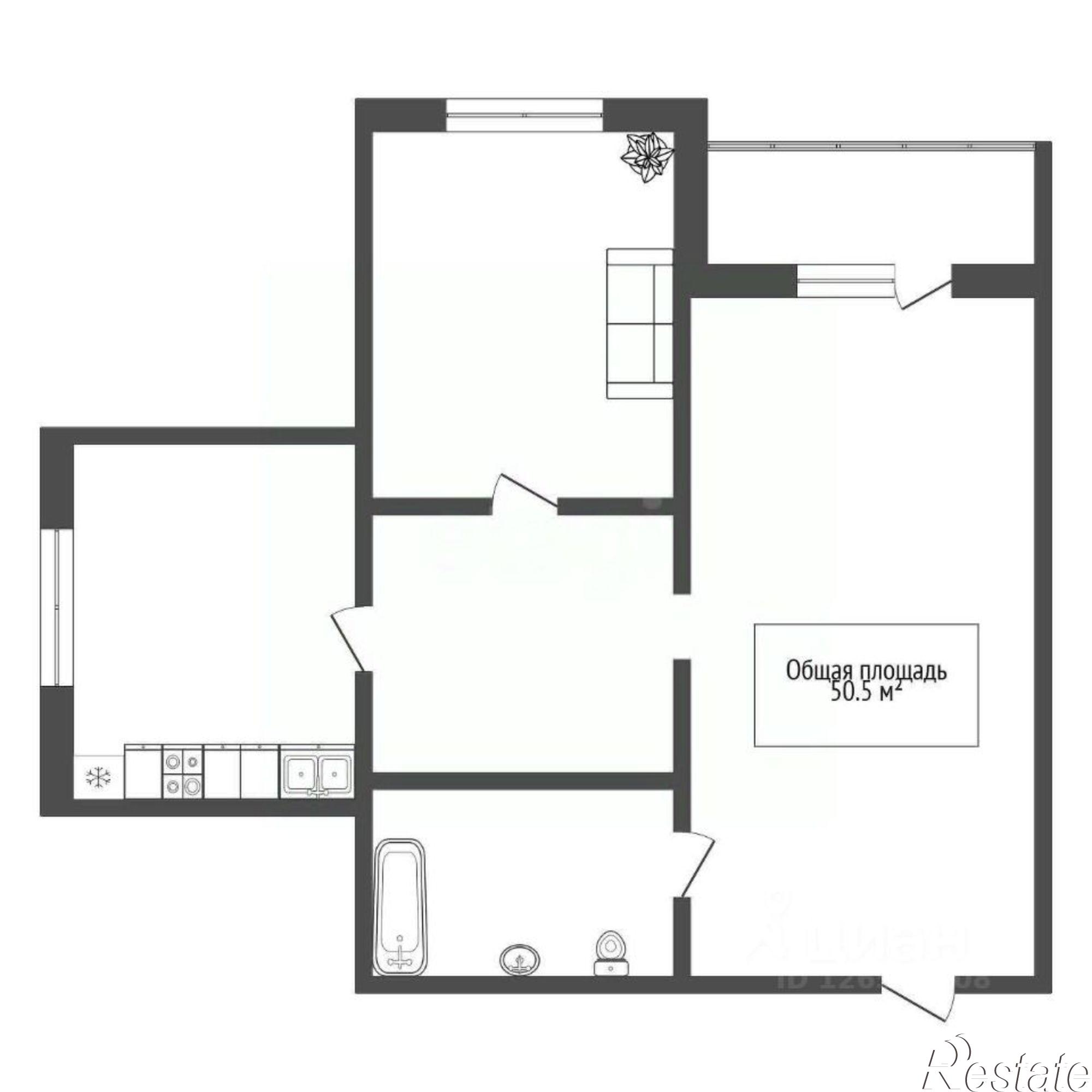 Купить квартиру за 1 100 000 рублей на ул Советская, 1