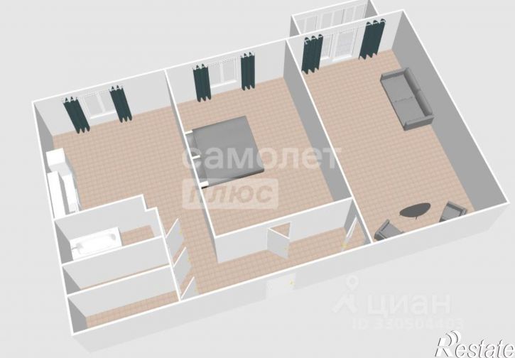2-комн квартира улица Братьев Ждановых, 17/1,  д. 17/1