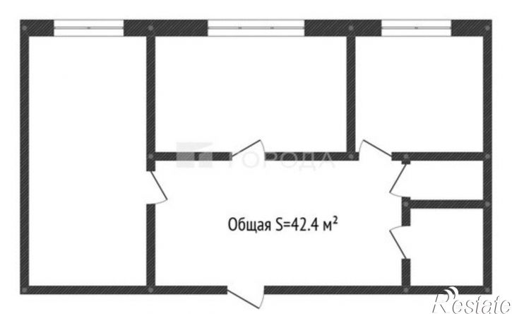 2-комн квартира Комсомольский мкр, 34,  д. 34
