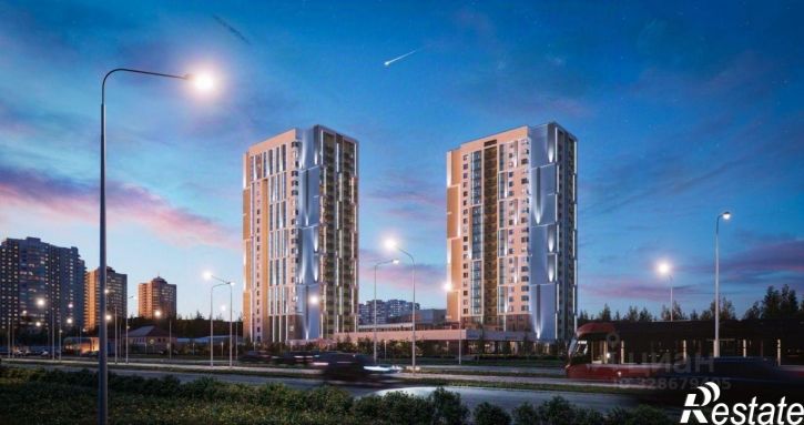 1-комн квартира в новом доме Барнаул, улица Малахова, 155к1
