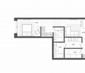 2-комн, 65 кв м, этаж 1/9 ул Сизова, 20