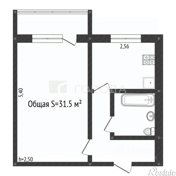 1-комн квартира ул 7 микрорайон, 18,  д. 18