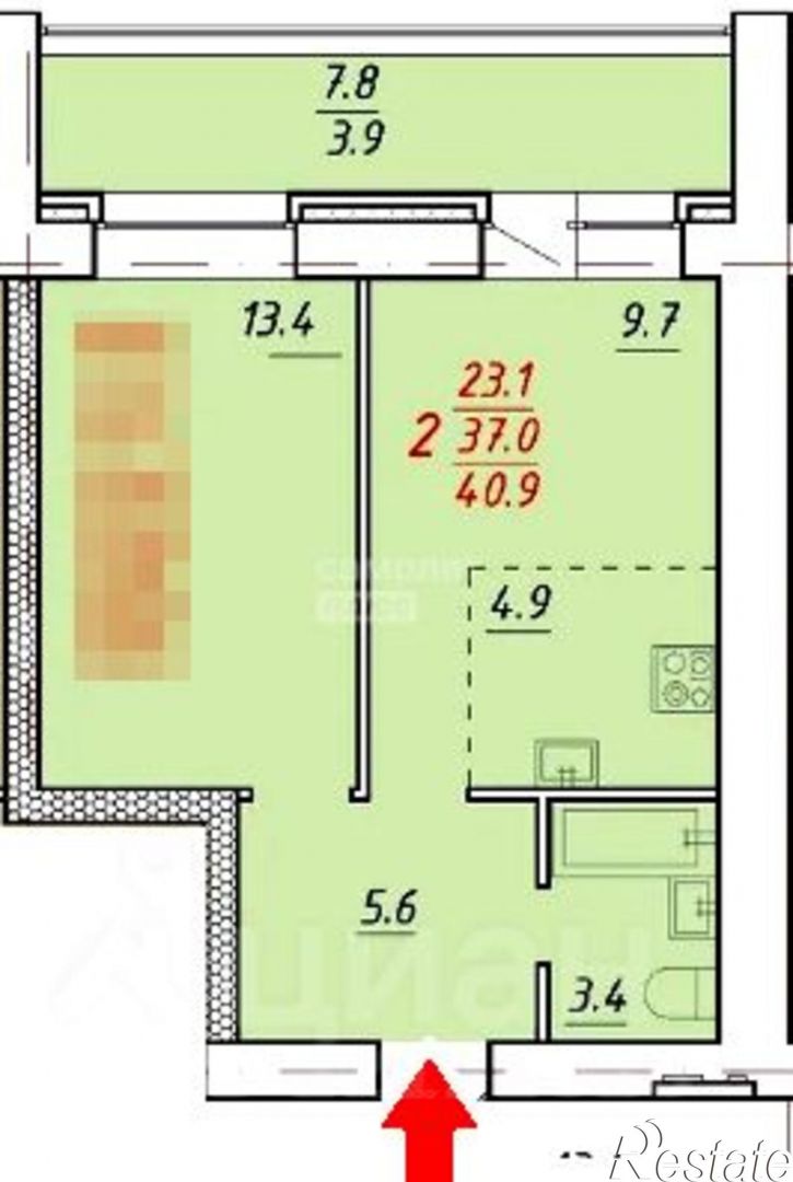 2-комн квартира Новоалтайск г., Титова ул., д.6, литер а