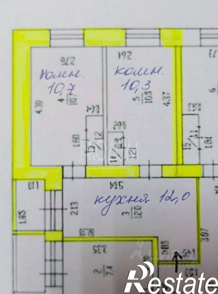 2-комн квартира Прудская улица, 9/2,  д. 9/2