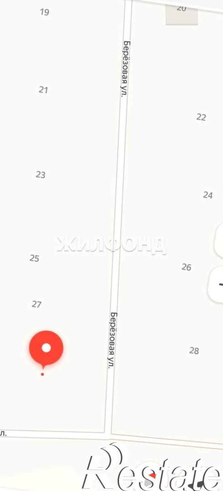 Земельный участок Березовая улица